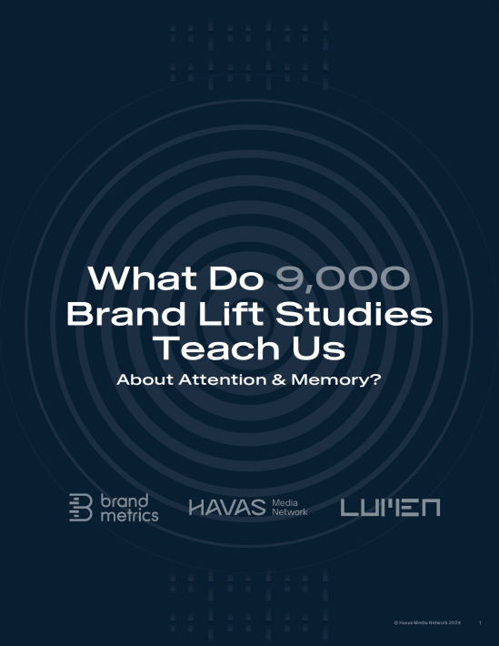 What Do 9,000 Brand Lift Studies Teach Us About Attention & Memory?